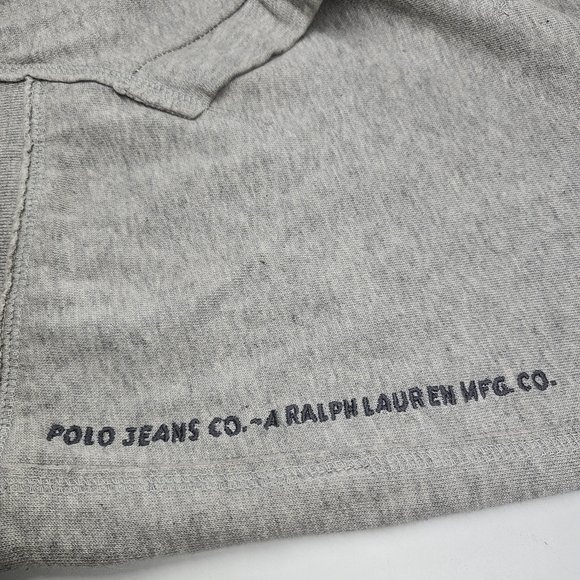 Polo Ralph Lauren Light Grey Full Zip Long Sleeve Sweatshirt Hoodie Size 4XL - Picture 6 of 7
